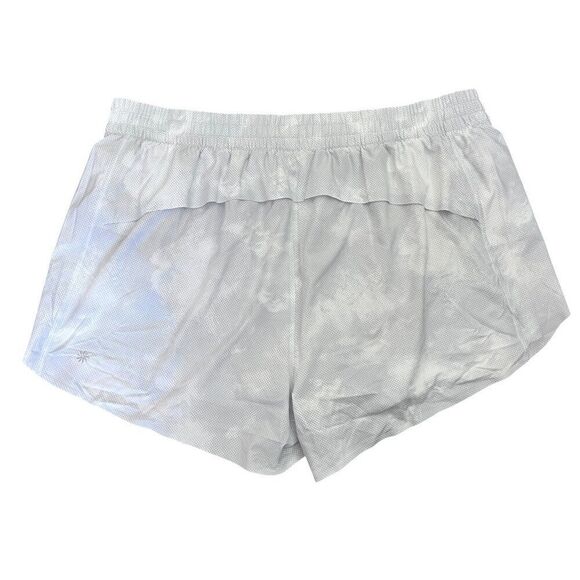 NWT! Athleta Athletic Running Printed Hustle 3" Short in Grey White Size 1X - Picture 4 of 5